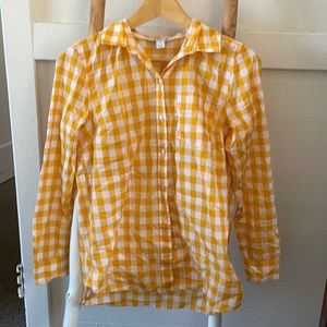 Yellow Plaid Shirt XS